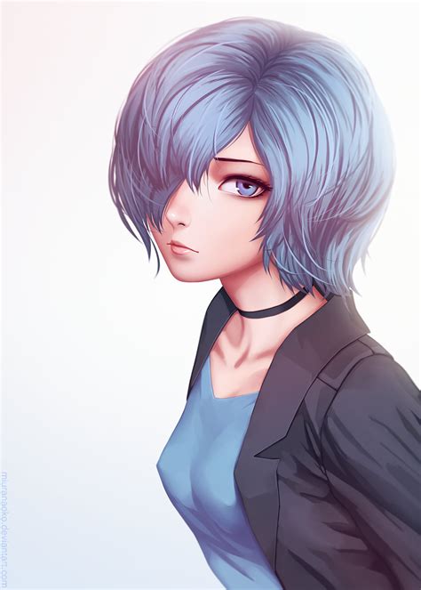 blue hair hentai|Blue Haired Woman